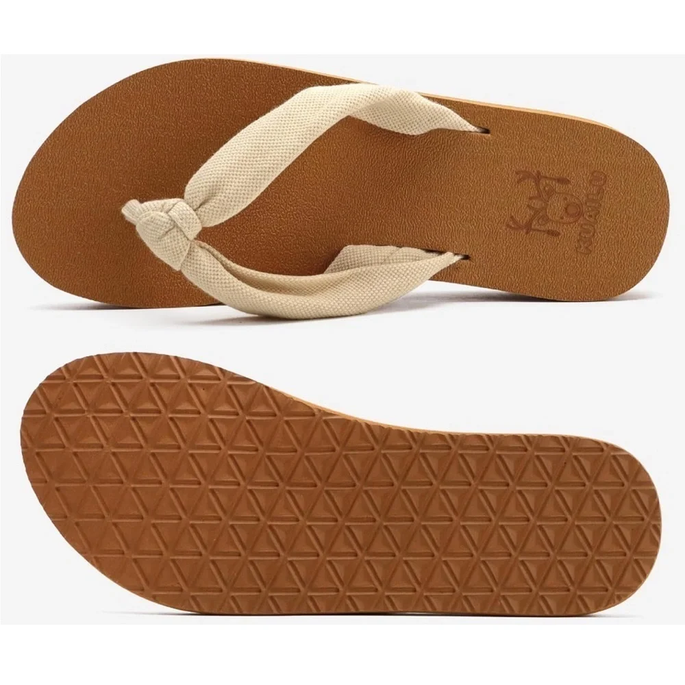 KuaiLu Flip Flops for Women with Arch Support Yoga Mat Comfortable Beach 8 NWT